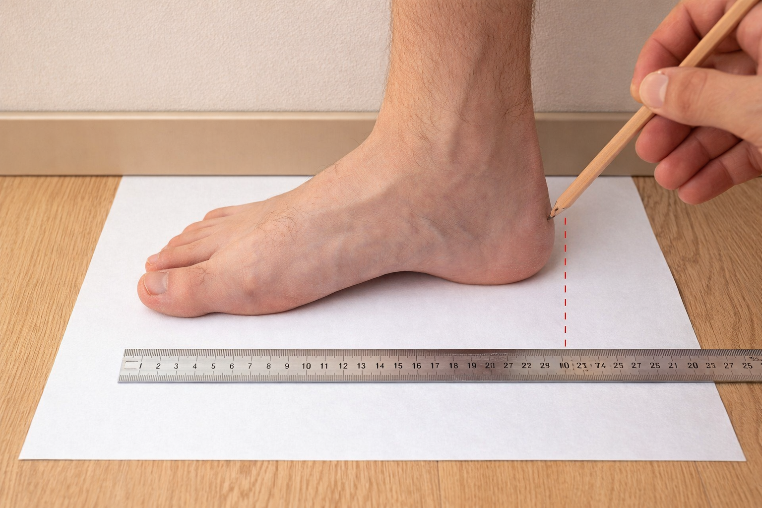 راهنمای سایز کفش هامتو